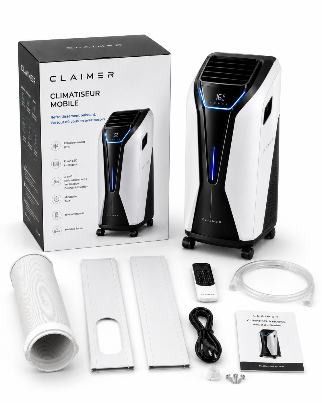 Claimer™ – Climatiseur mobile premium 3-en-1